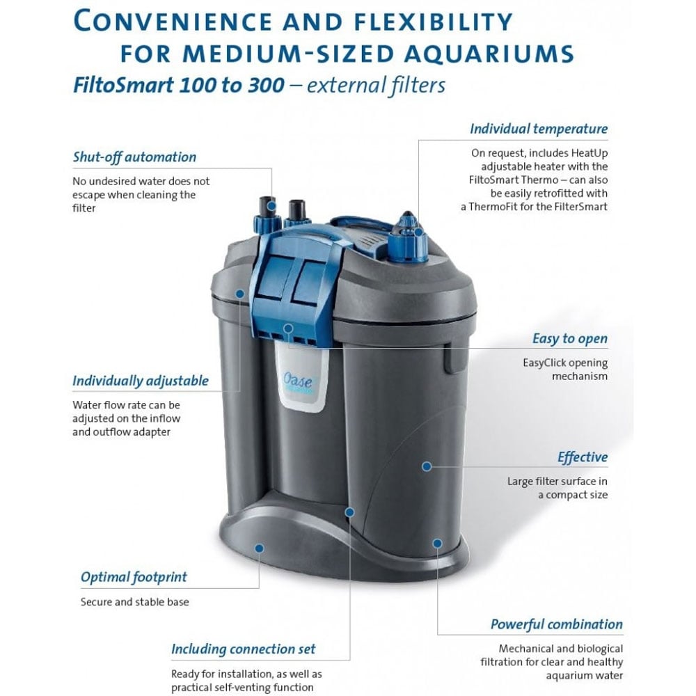 FiltoSmart Thermo 100 External Aquarium Filter