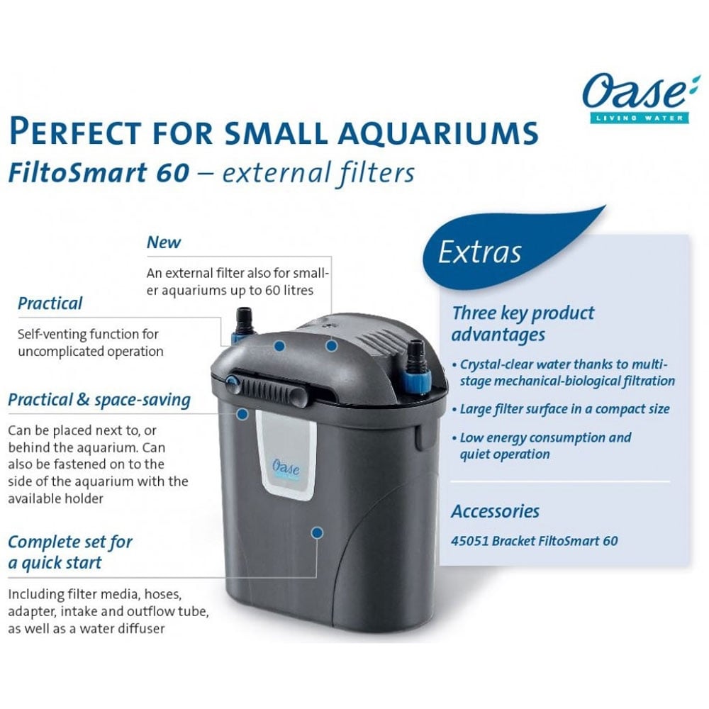 FiltoSmart 60 External Aquarium Filter