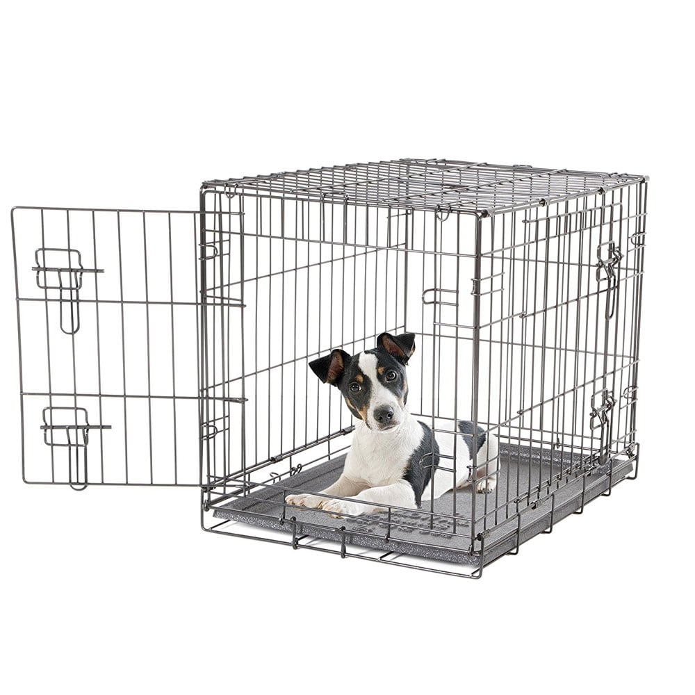 2 Door Black Wire Home Dog Crate