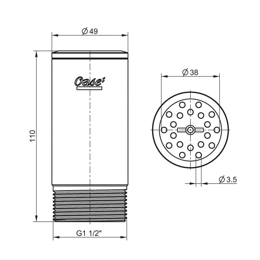 Cluster Eco 15-38 Fountain Nozzle