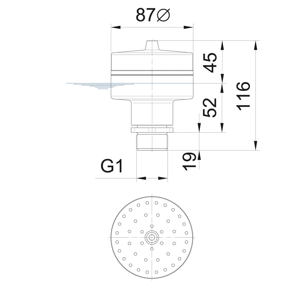 Vulkan 43-3 Silver Fountain Nozzle