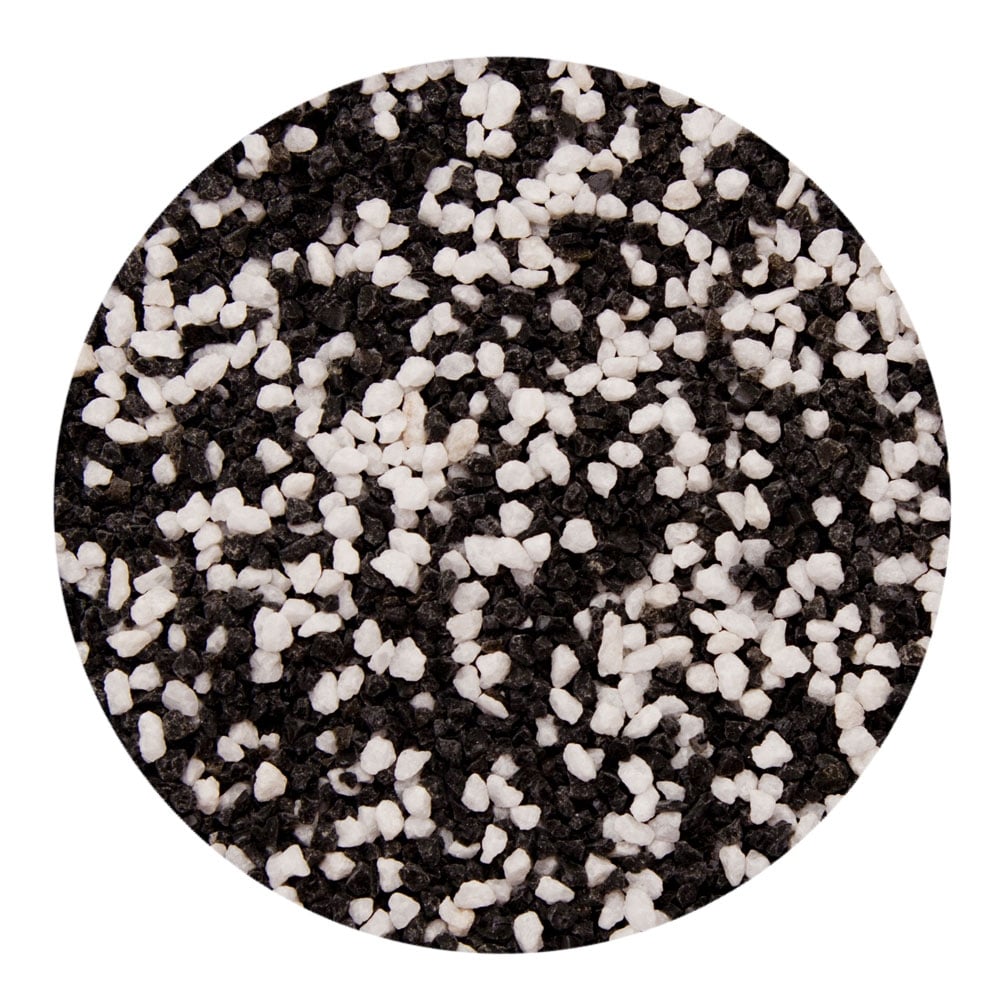 2-3mm Black & White Mix Aquarium Micro Gravel