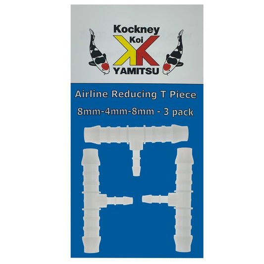 8mm-4mm-8mm Airline Reducing T Piece (3pk)