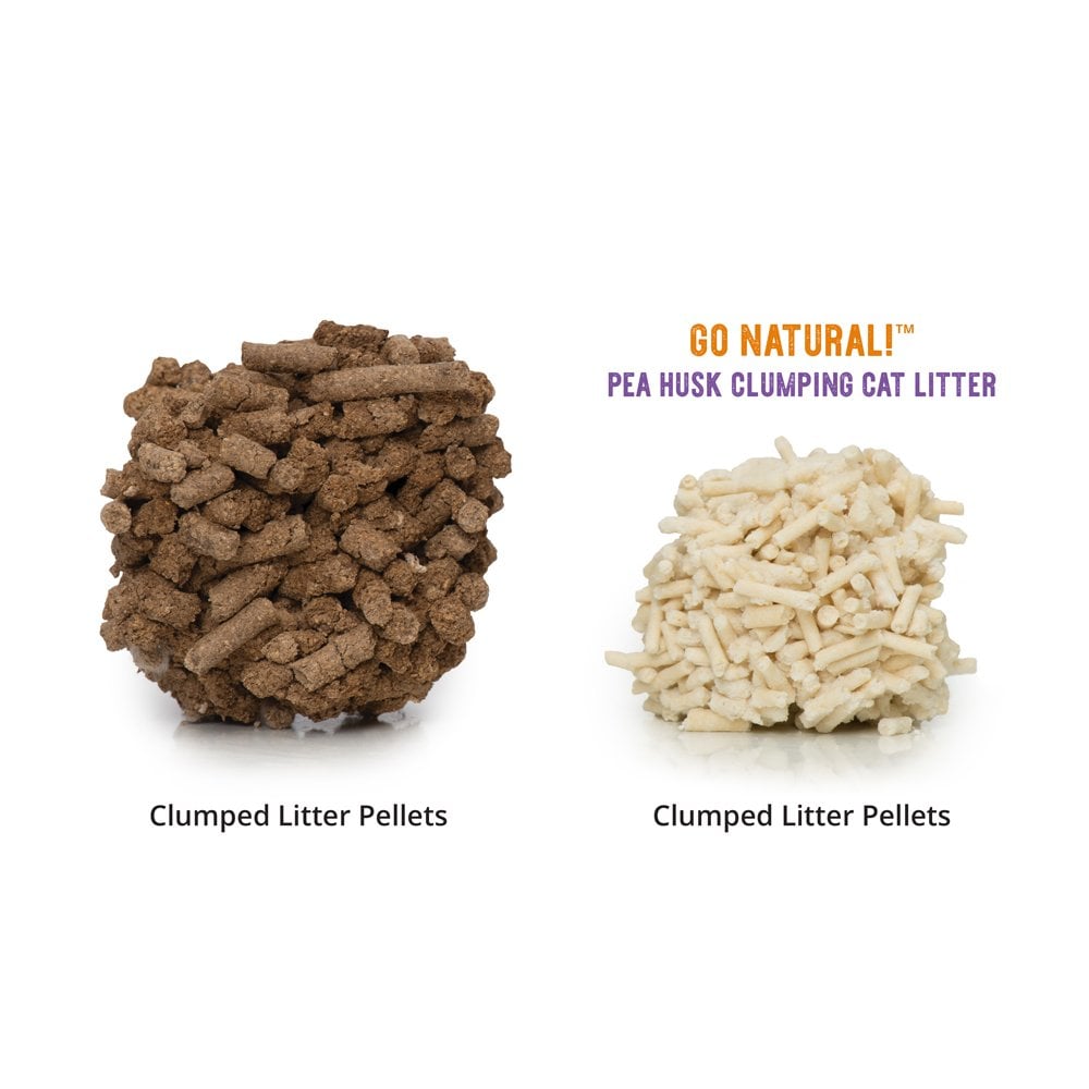 Go Natural Pea Husk Clumping Cat Litter - Lavender Scented 14L
