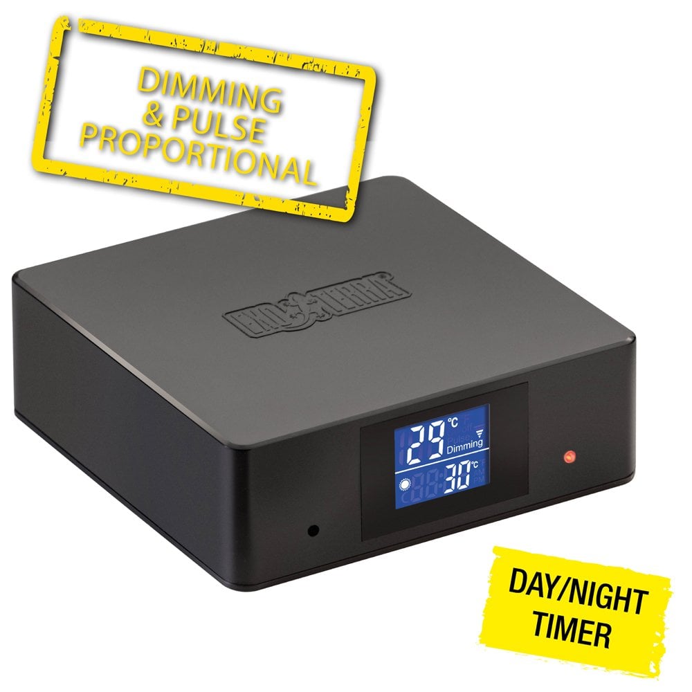 600W Dimming/Pulse Proportional Thermostat With Day/Night Timer And Dual Receptacles