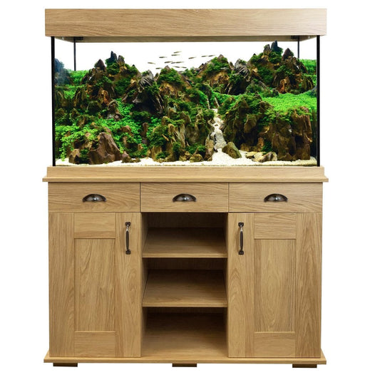 Shaker 252L Aquarium & Cabinet Set - Hampshire Oak