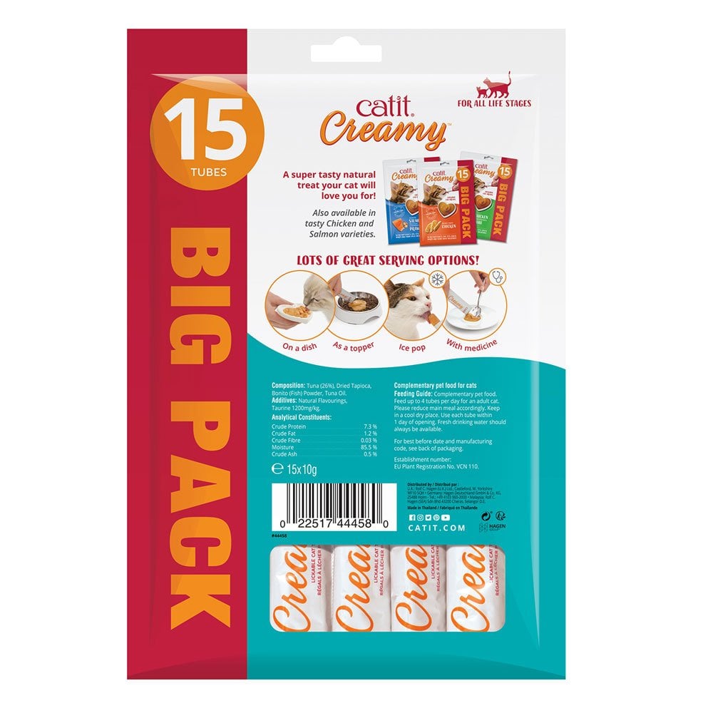 Creamy Lickable Cat Treats - Tuna (15pk)