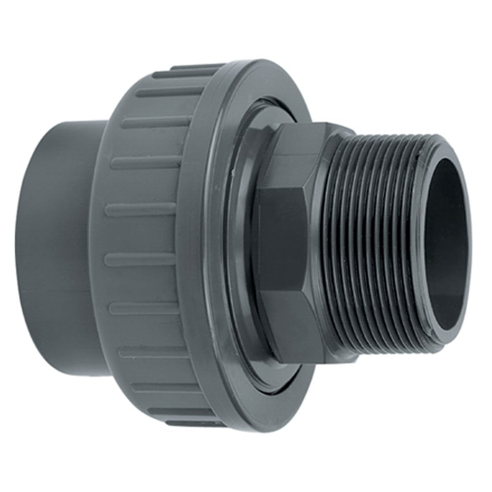 Single Union Threaded Male to Pressure Pipe Female Connectors