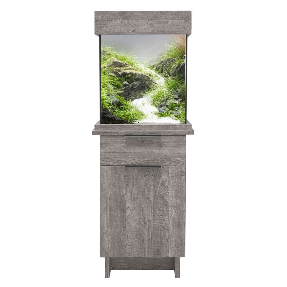 OakStyle 85 Aquarium & Cabinet Set - Urban Grey