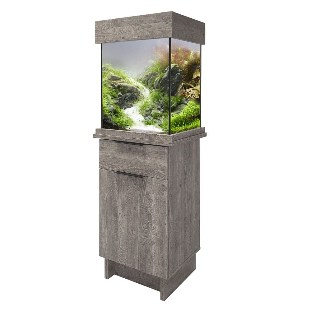 OakStyle 85 Aquarium & Cabinet Set - Urban Grey