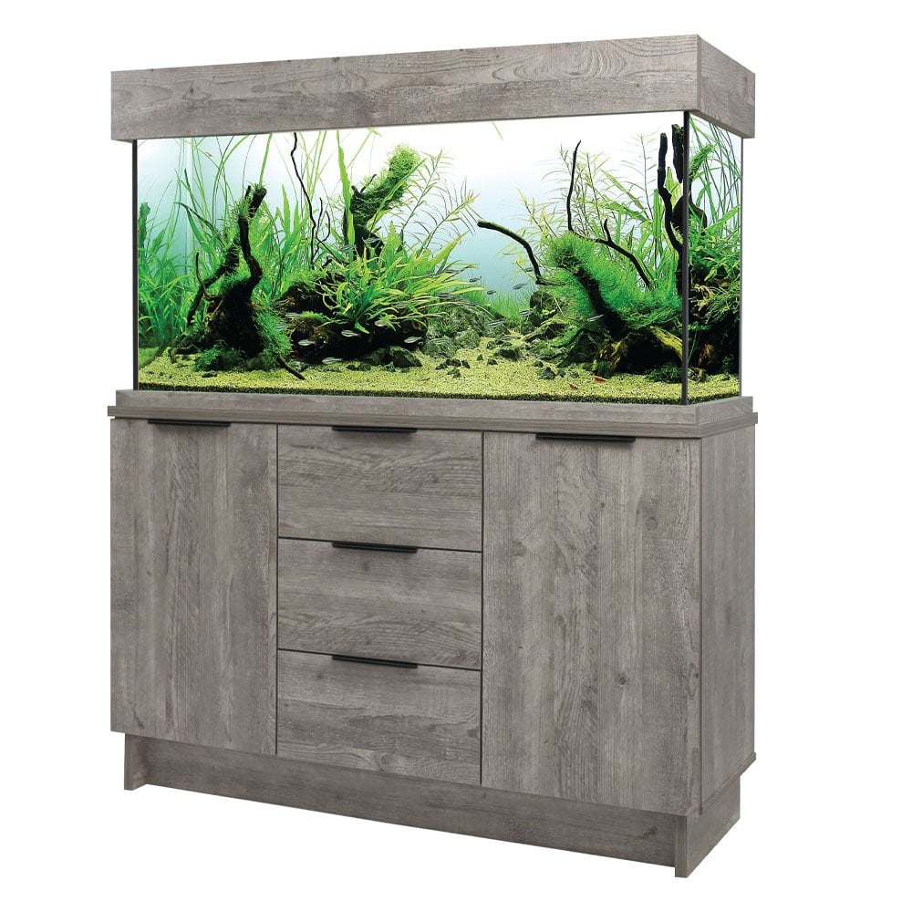 OakStyle 230 Aquarium & Cabinet Set - Urban Grey