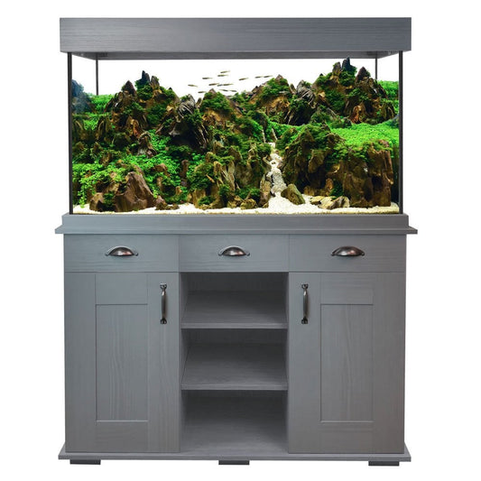 Shaker 345L Aquarium & Cabinet With FREE Bundle - Slate Grey