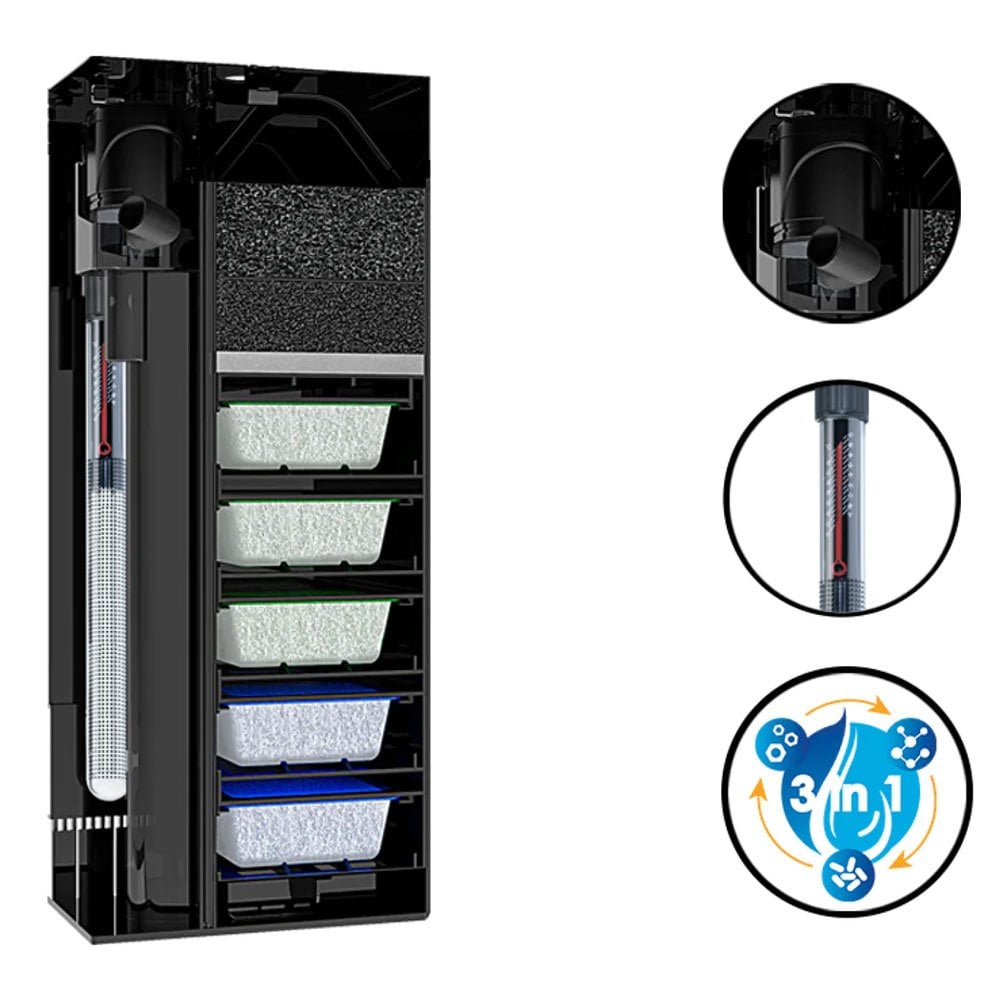 Emotions Pro 100 Aquarium & Cabinet Set - Black
