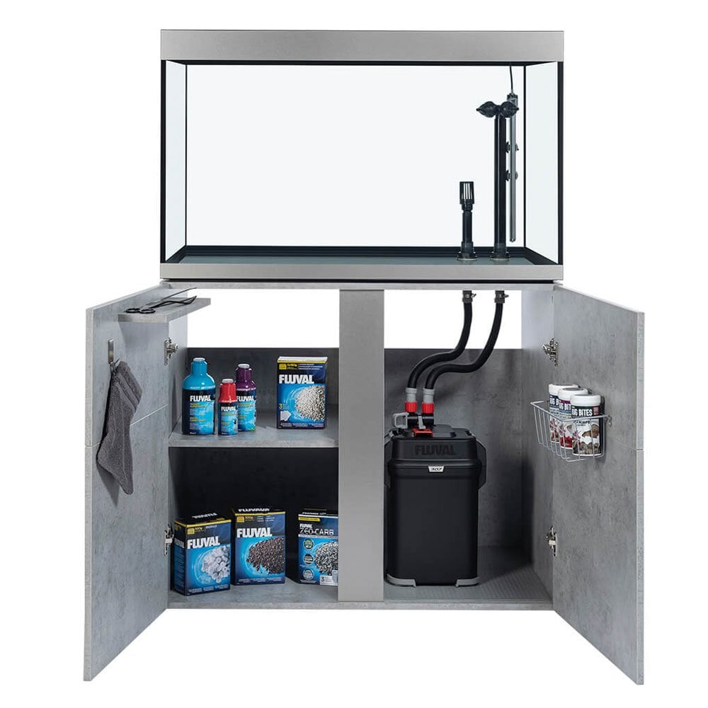 Siena 272L Aquarium & Cabinet Set With FREE Bundle - Concrete
