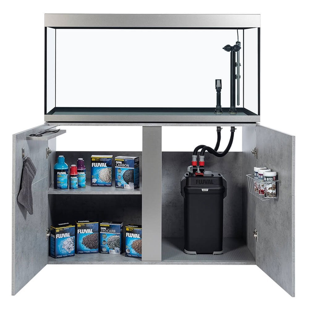 Siena 332L Aquarium & Cabinet Set With FREE Bundle - Concrete