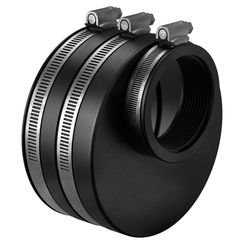 Rubber Connection 2" Female Threaded - DN110 Eccentric