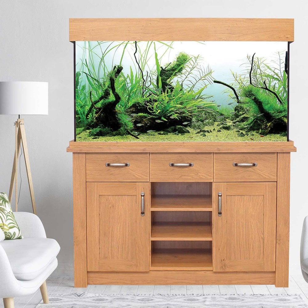 OakStyle 230 Aquarium & Cabinet Set - Original Oak