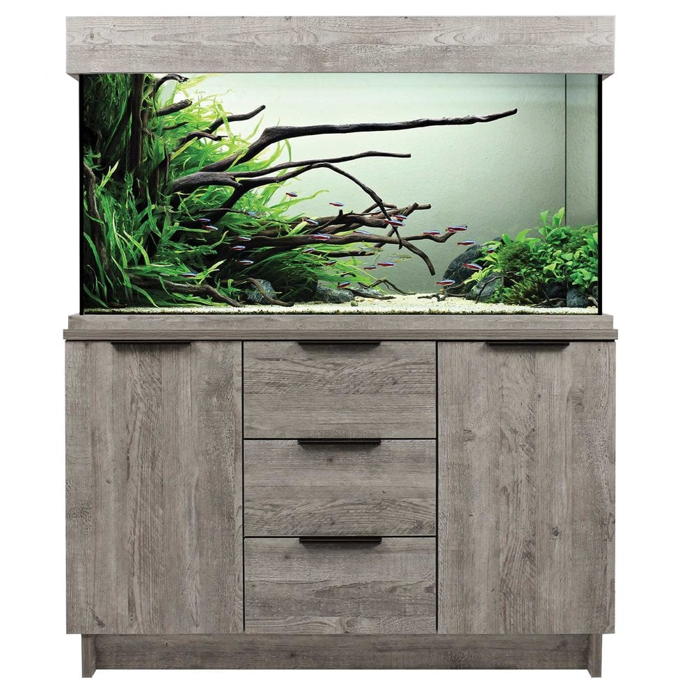 OakStyle 230 Aquarium & Cabinet Set - Urban Grey