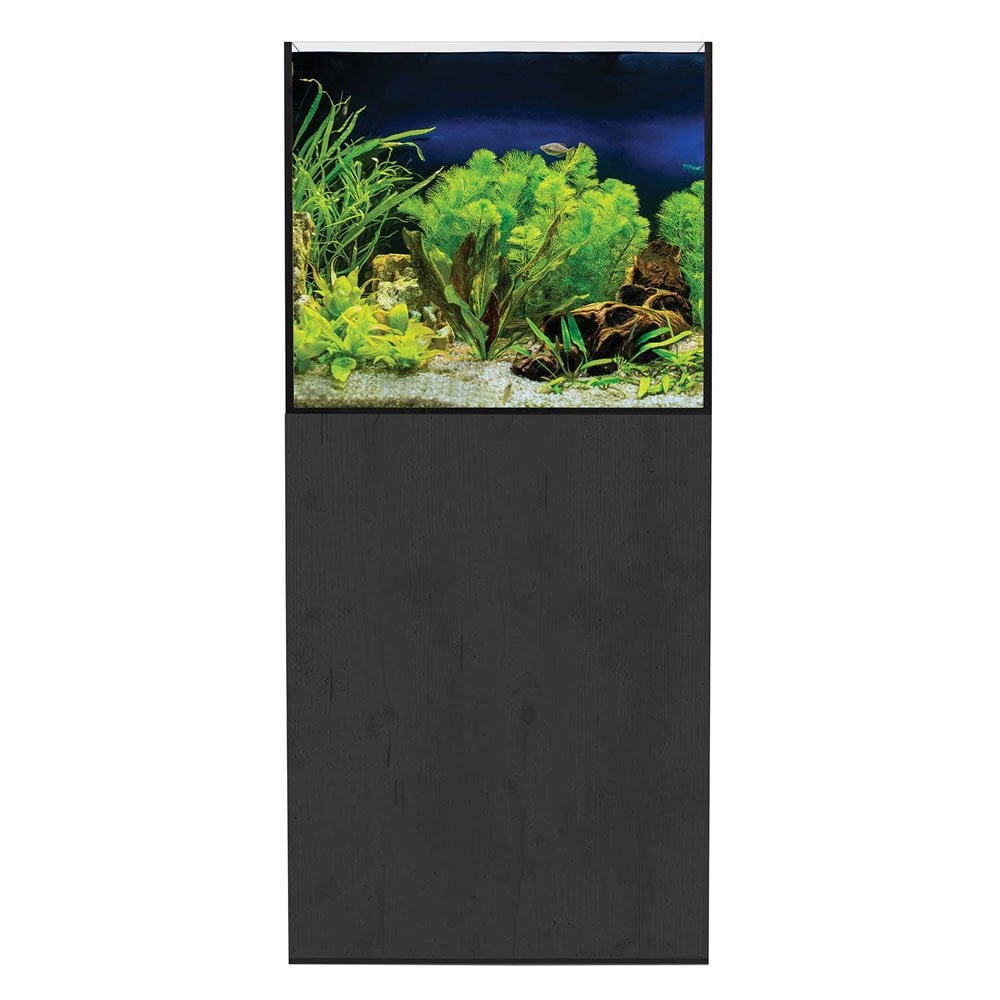 AquaSys 150 Aquarium & Cabinet Set - Black Ash