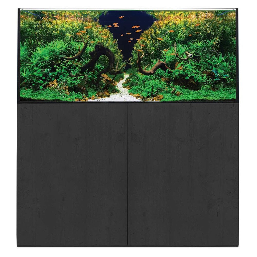 AquaSys 300 Aquarium & Cabinet Set - Black Ash
