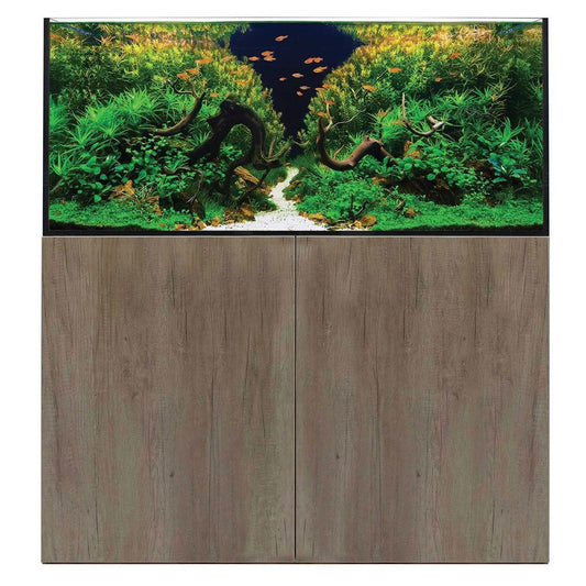 AquaSys 300 Aquarium & Cabinet Set - Grey Nebraska Oak
