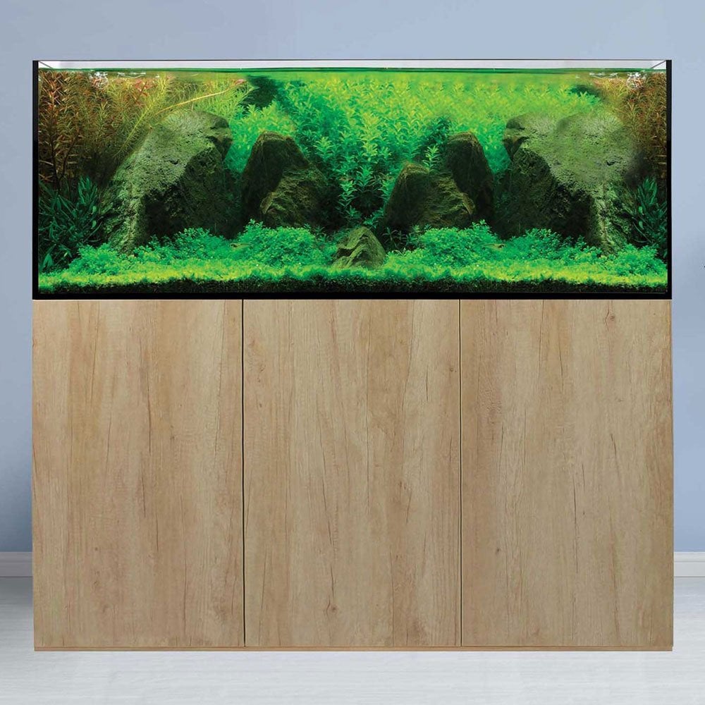 AquaSys 395 Aquarium & Cabinet Set - Natural Nebraska Oak