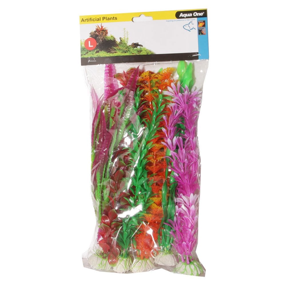 Aquarium Plastic Plant Pack 30cm (6pk)