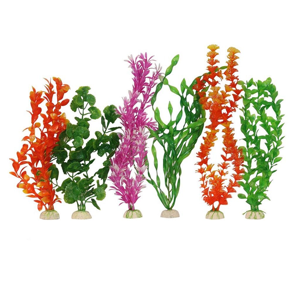 Aquarium Plastic Plant Pack 40cm (6pk)