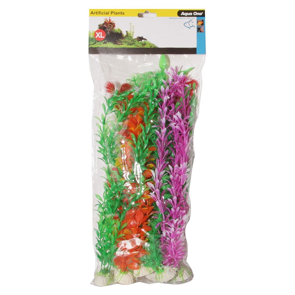 Aquarium Plastic Plant Pack 40cm (6pk)
