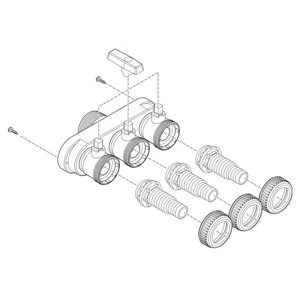 3-Way Water Diverter 1¼inch