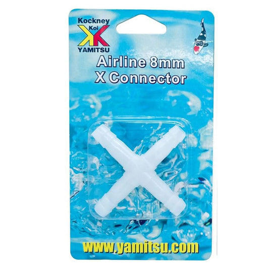 8mm Airline Connector - Crossed T Piece