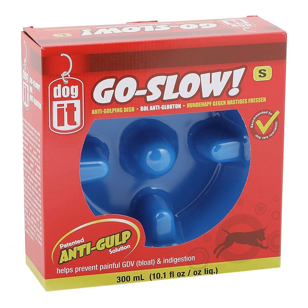 Anti-Gulping Bowl Small Blue 300ml