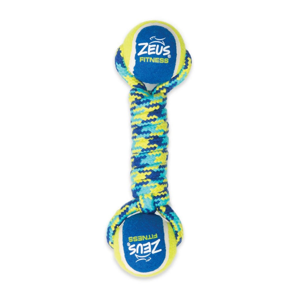 Fitness Double Tennis Ball Rope Dumbbell (23cm)