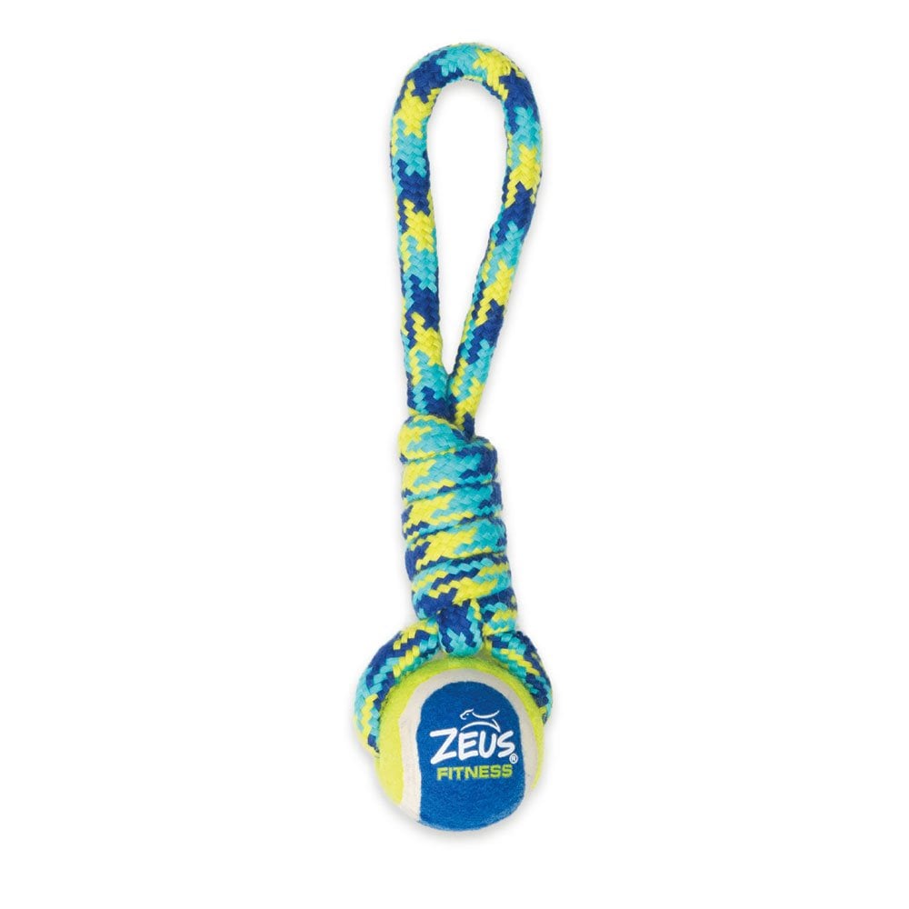 Fitness Tennis Ball Rope Tug (23cm)