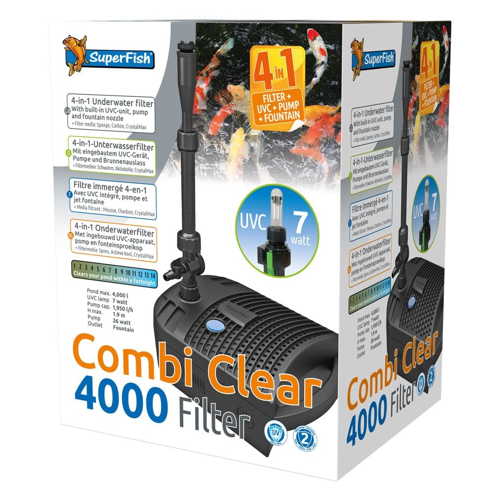 Combi Clear 4000 Pond Filter UVC