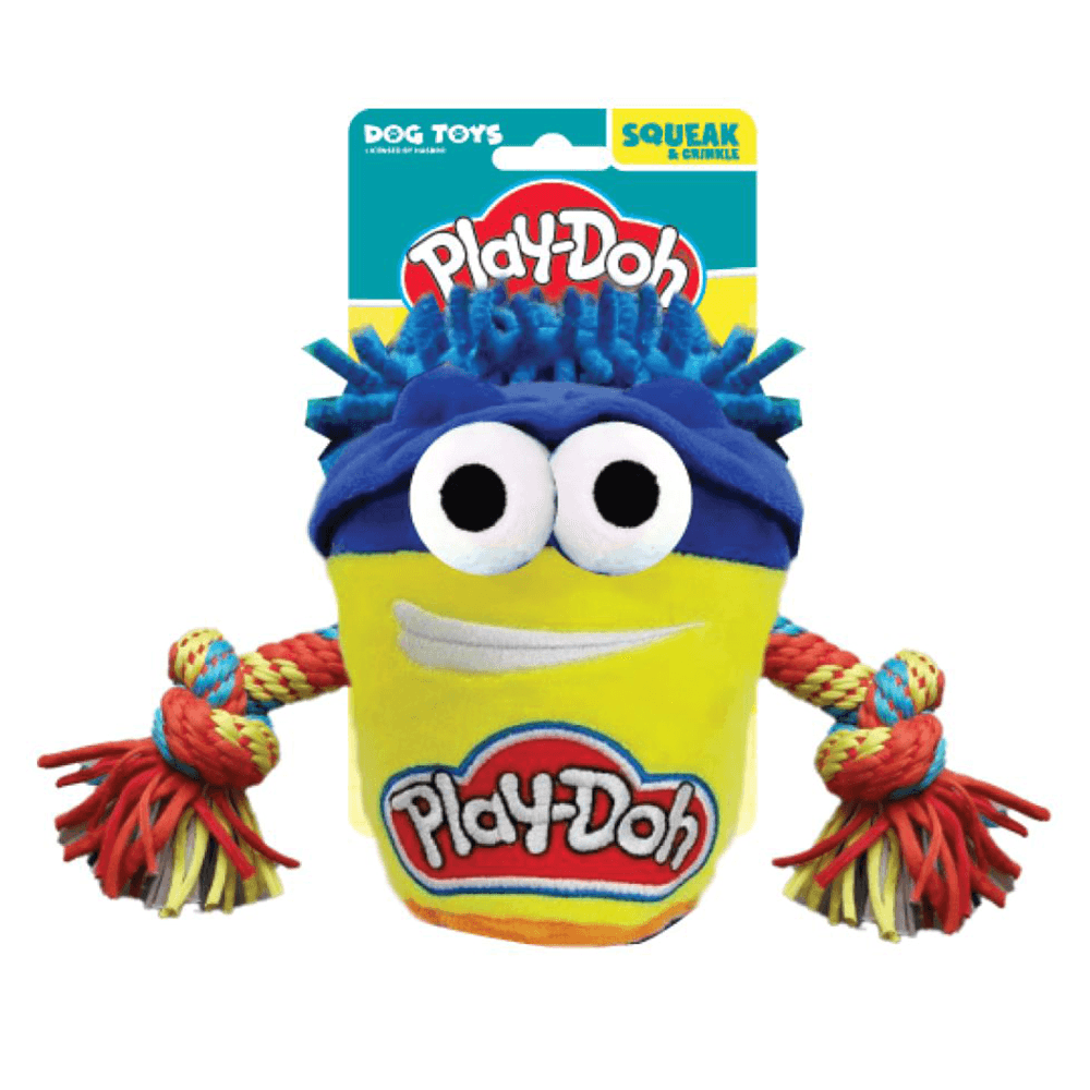 Play-Doh T-Shirt Squeak & Crinkle Rope Tug 7in