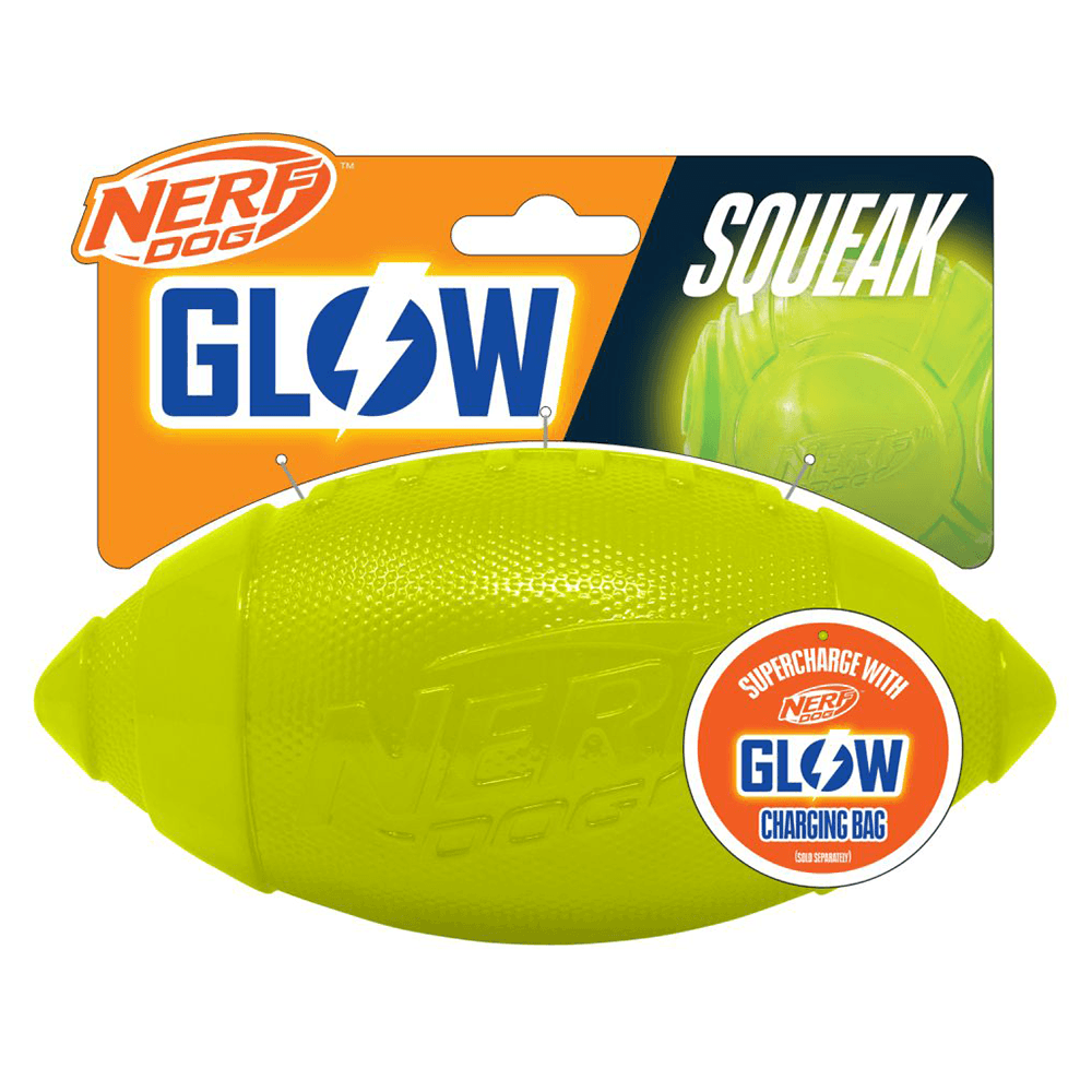 Ultra Glow Classic Squeak Football 7in