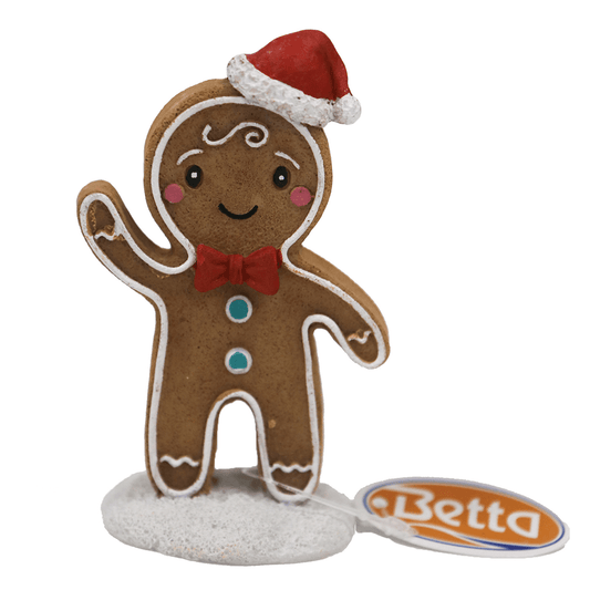 Festive Gingerbread Man Aquarium Ornament