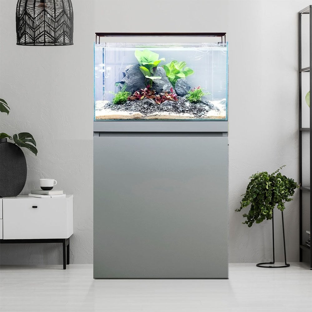 Visi-White 60 Aquascaping Aquarium & Cabinet Set - Dusty Grey