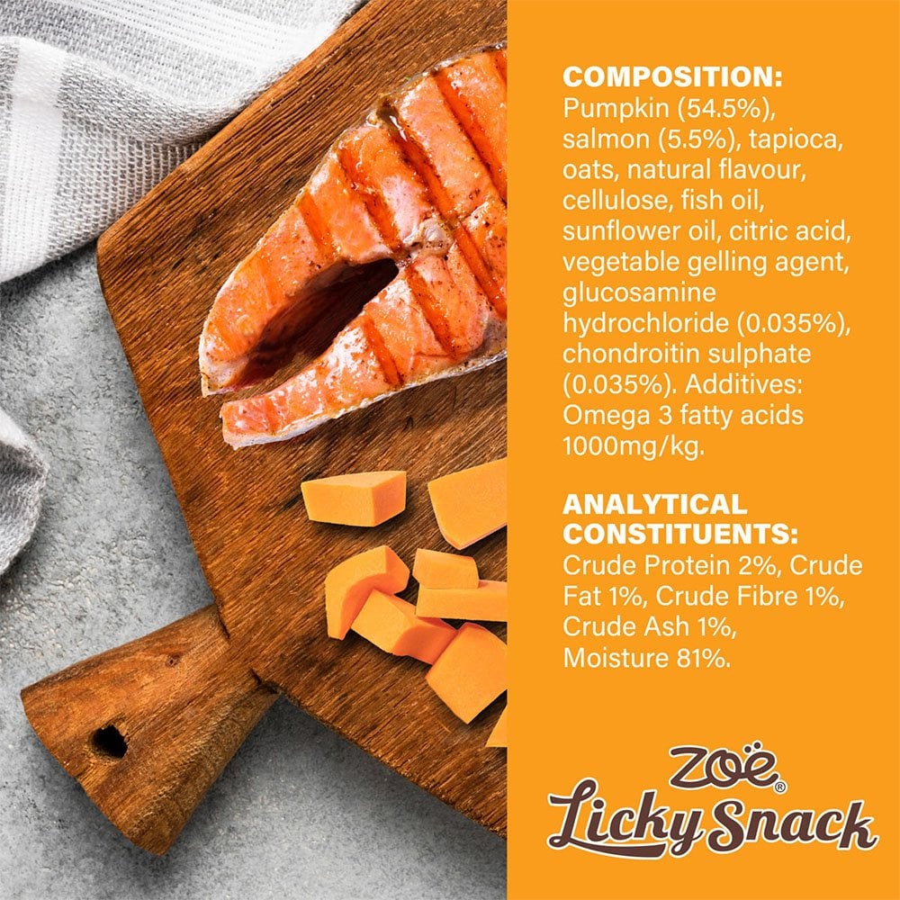 Licky Snack Pumpkin & Salmon 85g