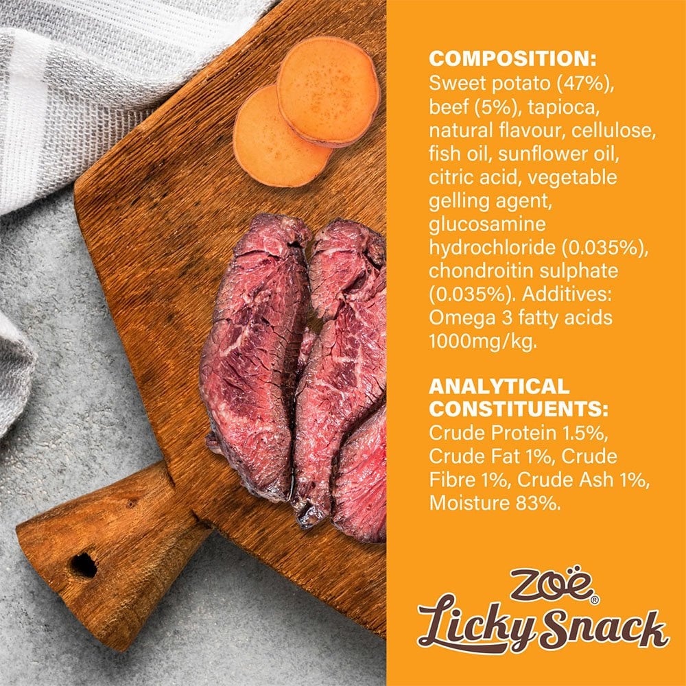 Licky Snack Sweet Potato & Beef 85g