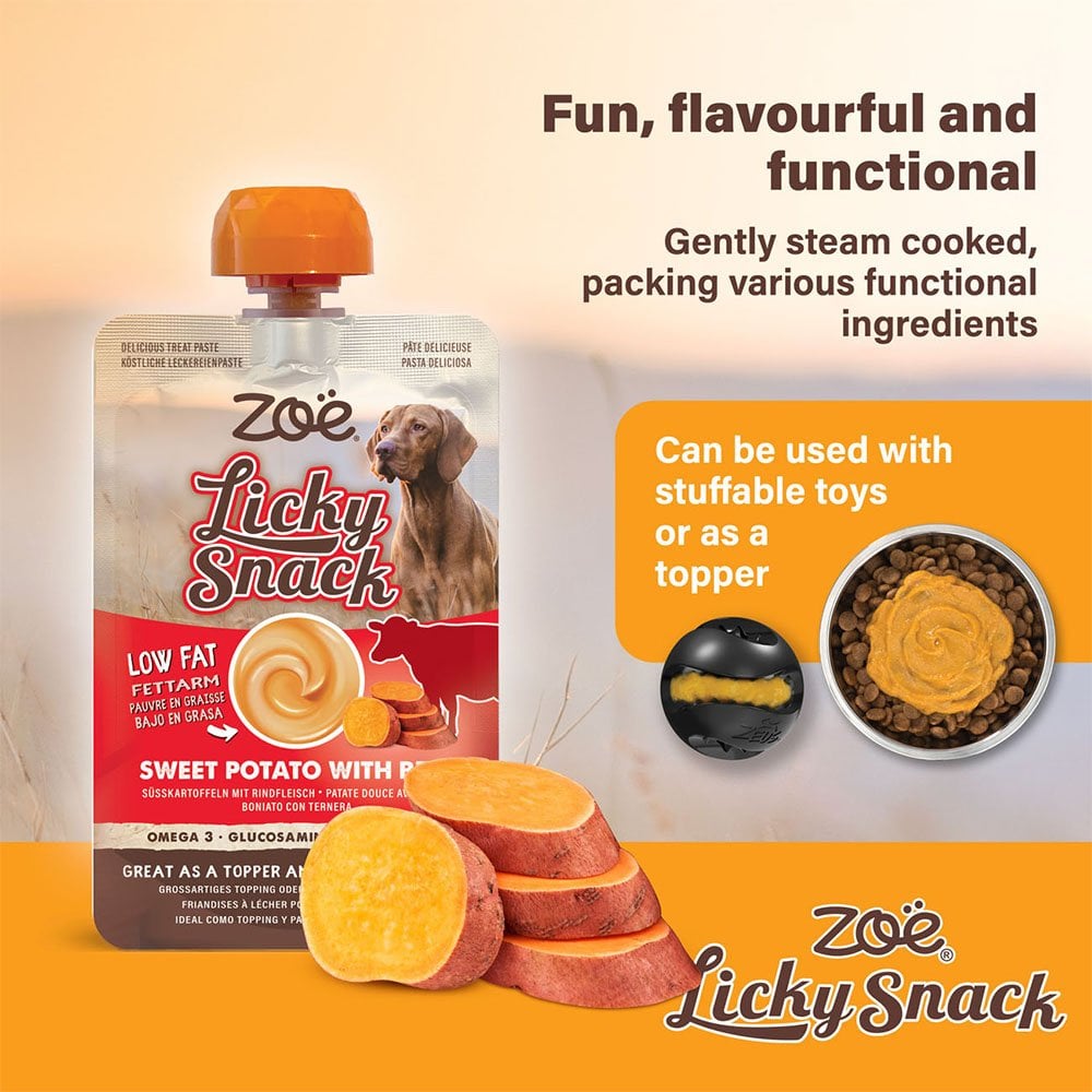 Licky Snack Sweet Potato & Beef 85g