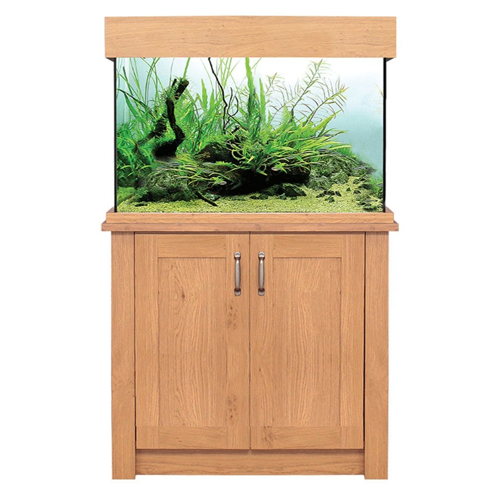 OakStyle 145 Aquarium & Cabinet Set - Original Oak