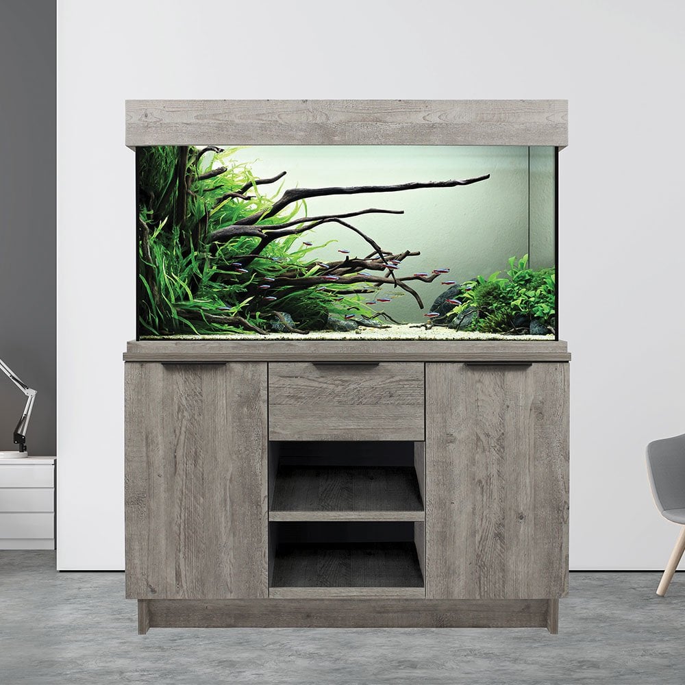 OakStyle 230 Aquarium & Cabinet Set - Urban Grey
