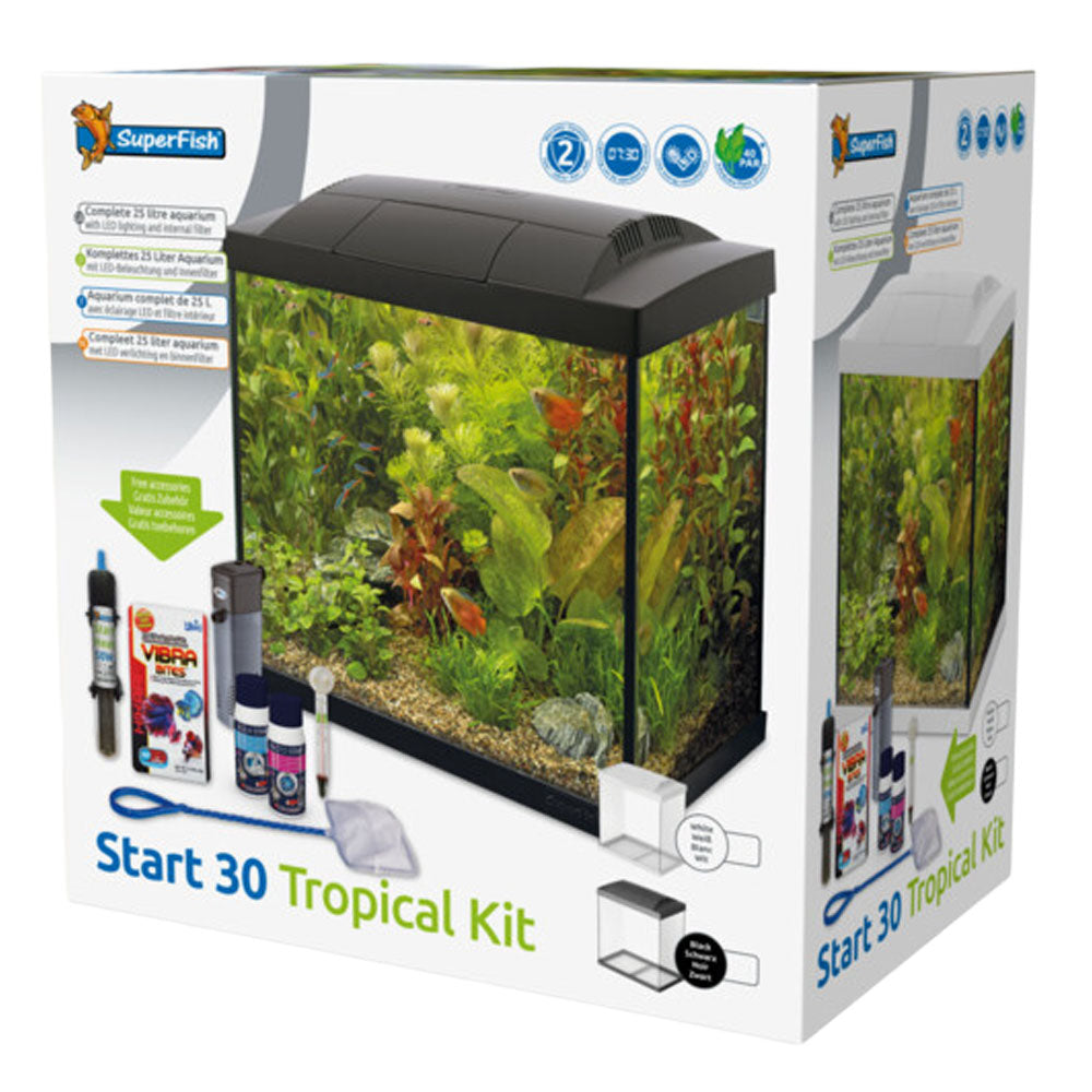 START 30 Tropical Aquarium Kit - Black