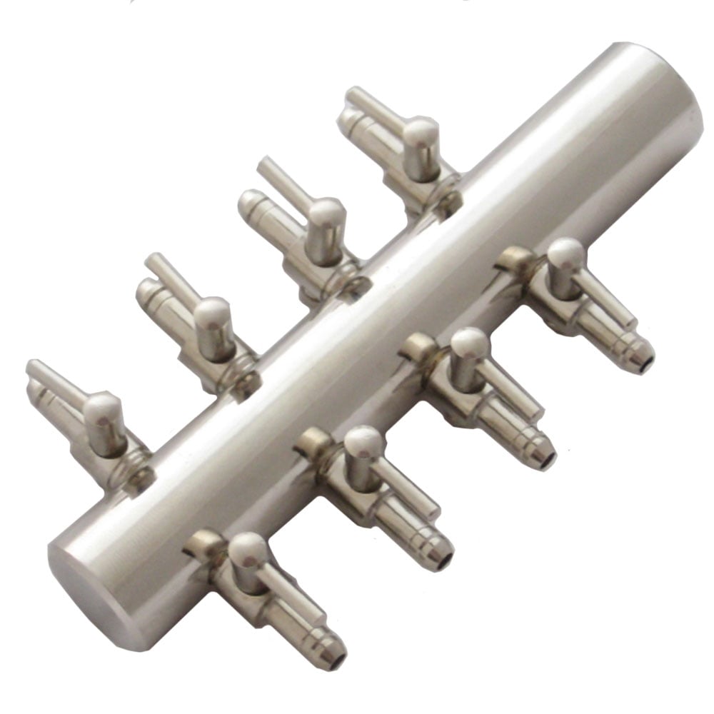 29366000 Kockney Koi Pond Air Pump Chrome Manifolds - Pond Planet
