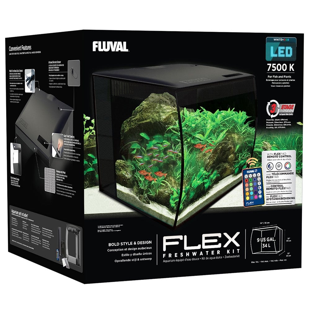 Flex Aquarium 34L - Black
