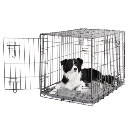 2 Door Black Wire Home Dog Crate