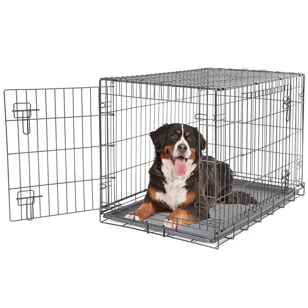 2 Door Black Wire Home Dog Crate