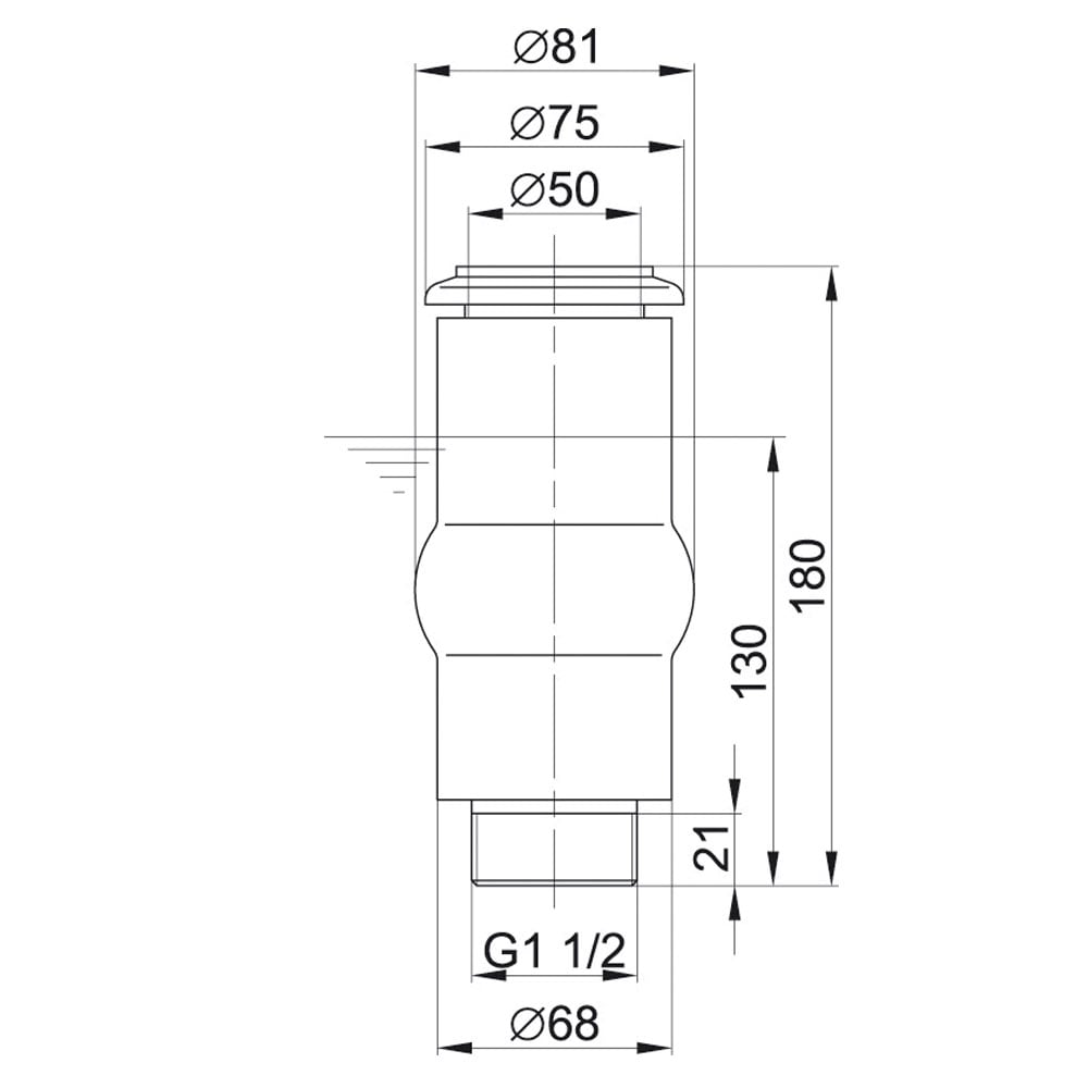 Schaumsprudler 55-15E Fountain Nozzle